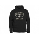 Men's Arizona Coyotes Black Camo Stack Pullover Hoodie