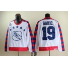 nhl Quebec Nordiques #19 SAKIC all star 75th Anniversary white CCM