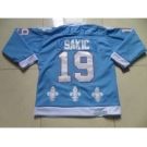 nhl jerseys quebec nordiques #19 sakic lt.blue[ccm]