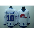 nhl quebec nordiques #10 lafleur white(ccm)