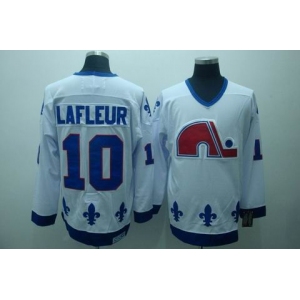 nhl quebec nordiques #10 lafleur white(ccm)