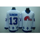 nhl quebec nordiques #13 sundin white(ccm)