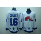 nhl quebec nordiques #16 goulet white(ccm)