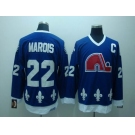 nhl quebec nordiques #22 marois ccm blue