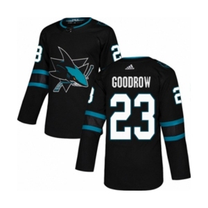Adidas San Jose Sharks #23 Barclay Goodrow Authentic Black Alternate NHL Jersey