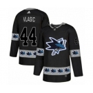 Adidas San Jose Sharks #44 Marc-Edouard Vlasic Authentic Black Team Logo Fashion NHL Jersey