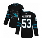 Adidas San Jose Sharks #53 Brandon Mashinter Authentic Black Alternate NHL Jersey