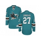 Men's Reebok San Jose Sharks #27 Joonas Donskoi Authentic Teal Green Home NHL Jersey