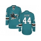Men's Reebok San Jose Sharks #44 Marc-Edouard Vlasic Authentic Teal Green Home NHL Jersey