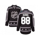 Men's Reebok San Jose Sharks #88 Brent Burns Authentic Black Pacific Division 2017 All-Star NHL Jersey