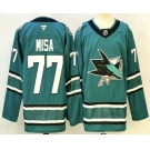 Men's San Jose Sharks #77 Michael Misa Teal Authentic Jersey