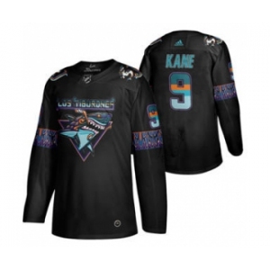 Men's San Jose Sharks #9 Evander Kane 2020 Los Tiburones Limited Hockey Jersey Black