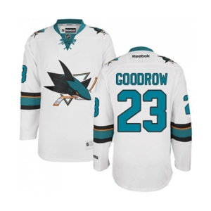 Reebok San Jose Sharks #23 Barclay Goodrow Authentic White Away NHL Jersey