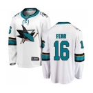 San Jose Sharks #16 Eric Fehr Fanatics Branded White Away Breakaway NHL Jersey