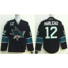 nhl jerseys san jose sharks #12 marleau black[2014 new stadium]