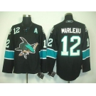 nhl jerseys san jose sharks #12 marleau black(A)