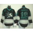 nhl jerseys san jose sharks #19 joe thornton black(C)