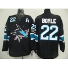 nhl jerseys san jose sharks #22 boyle black