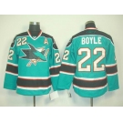 nhl jerseys san jose sharks #22 boyle blue