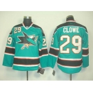 nhl jerseys san jose sharks #29 clowe blue