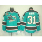 nhl jerseys san jose sharks #31 nieml blue