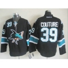 nhl jerseys san jose sharks #39 couture black