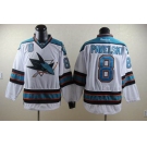 nhl jerseys san jose sharks #8 pavelski white