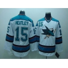 nhl san jose sharks #15 heatley white