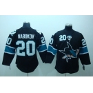 nhl san jose sharks #20 nabokov black