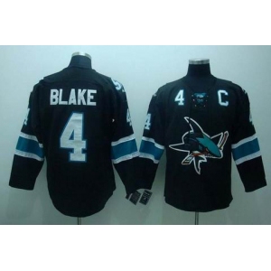 nhl san jose sharks #4 blake black