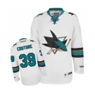 Youth Reebok San Jose Sharks #39 Logan Couture Authentic White Away NHL Jersey