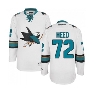 Youth Reebok San Jose Sharks #72 Tim Heed Authentic White Away NHL Jersey