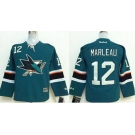 youth nhl jerseys san jose sharks #12 marleau green[2014 new stadium]