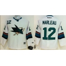 youth nhl jerseys san jose sharks #12 marleau white[2014 new stadium]