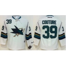 youth nhl jerseys san jose sharks #39 couture white