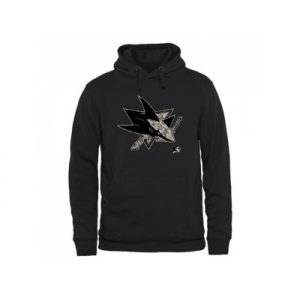 Men's San Jose Sharks Black Rink Warrior Pullover Hoodie