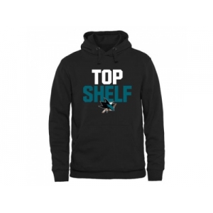 San Jose Sharks Black Top Shelf Pullover Hoodie