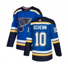 Adidas St. Louis Blues #10 Brayden Schenn Authentic Royal Blue Home NHL Jersey