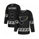 Adidas St. Louis Blues #2 Al Macinnis Authentic Black Team Logo Fashion NHL Jersey