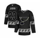 Adidas St. Louis Blues #23 Dmitrij Jaskin Authentic Black Team Logo Fashion NHL Jersey