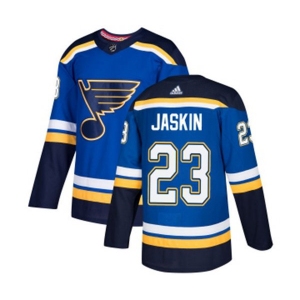 Adidas St. Louis Blues #23 Dmitrij Jaskin Authentic Royal Blue Home NHL Jersey