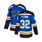 Adidas St. Louis Blues #32 Brian Flynn Authentic Royal Blue Home NHL Jersey