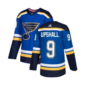 Adidas St. Louis Blues #9 Scottie Upshall Authentic Royal Blue Home NHL Jersey