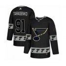 Adidas St. Louis Blues #91 Vladimir Tarasenko Authentic Black Team Logo Fashion NHL Jersey