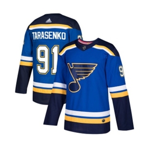 Adidas St. Louis Blues #91 Vladimir Tarasenko Authentic Royal Blue Home NHL Jersey