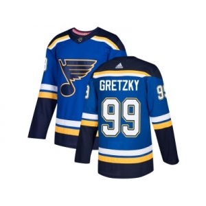 Men Adidas St. Louis Blues #99 Wayne Gretzky Blue Home Authentic Stitched NHL Jersey