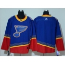 Men's Blues Blank Blue Red Authentic 2019 Heritage Stitched Hockey Jersey