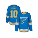 Men's Reebok St. Louis Blues #10 Scottie Upshall Authentic Blue 2017 Winter Classic NHL Jersey