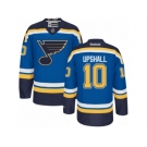 Men's Reebok St. Louis Blues #10 Scottie Upshall Authentic Royal Blue Home NHL Jersey