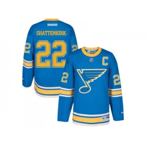 Men's Reebok St. Louis Blues #22 Kevin Shattenkirk 2017 Winter Classic Stitched NHL Jersey